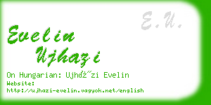 evelin ujhazi business card